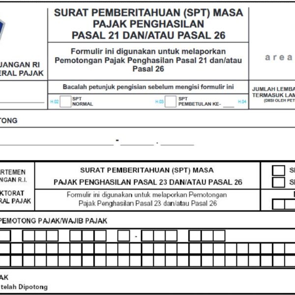 Monthly Income Tax Return – Company income ranging from IDR 1.5 billion to IDR 2.5 billion per month