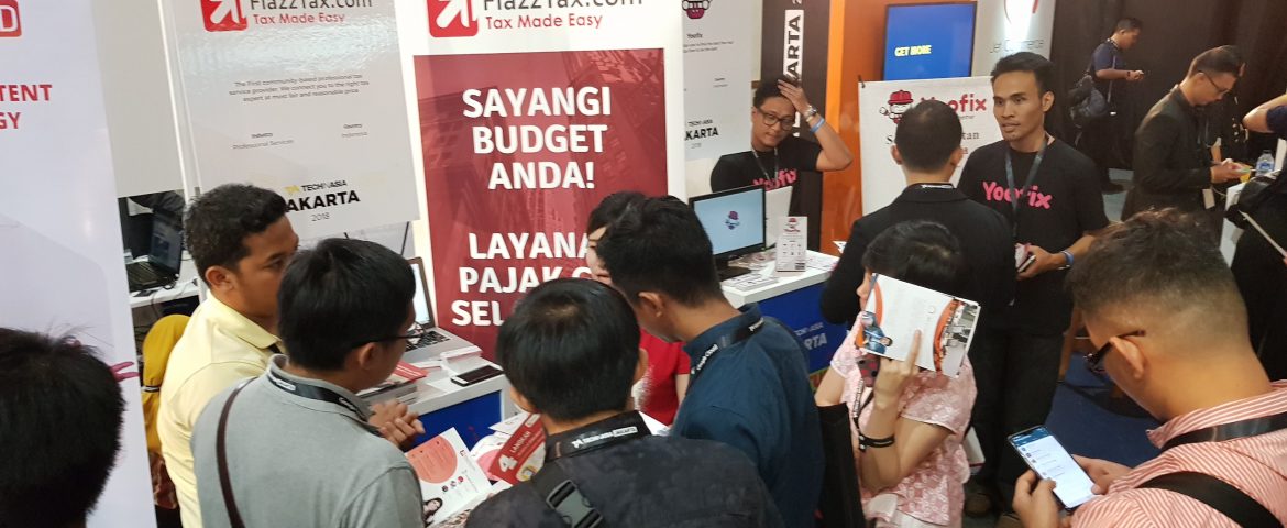 Tech in Asia 2018, Jakarta Convention Center - FlazzTax