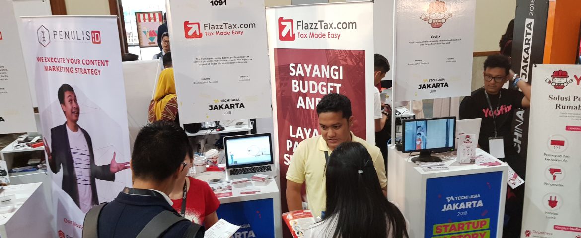 Tech in Asia 2018, Jakarta Convention Center - FlazzTax