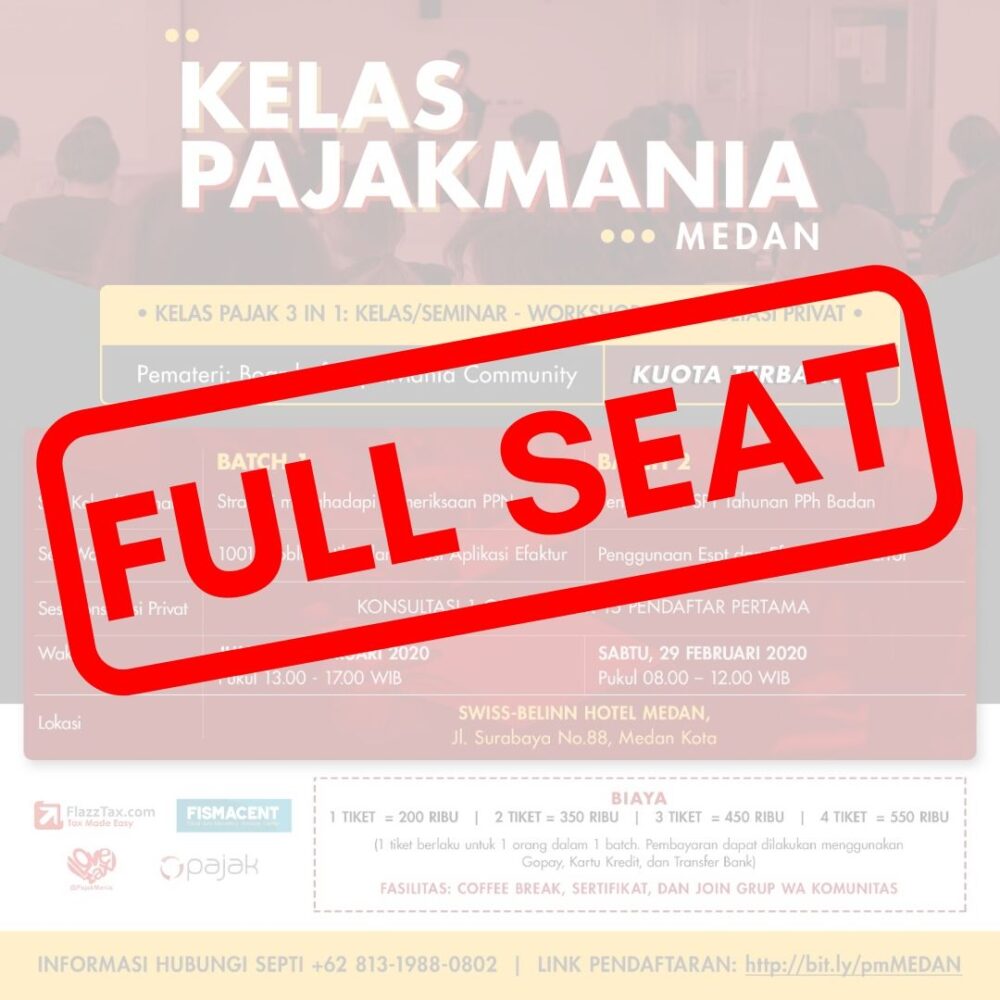Registration for PajakMania Medan Classes
