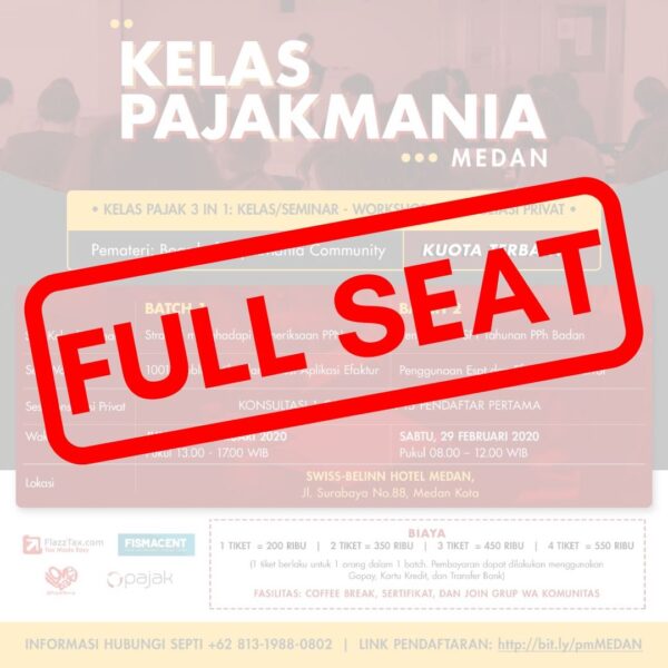 Registration for PajakMania Medan Classes