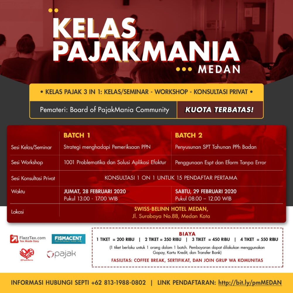 Registration for PajakMania Medan Classes - Image 6