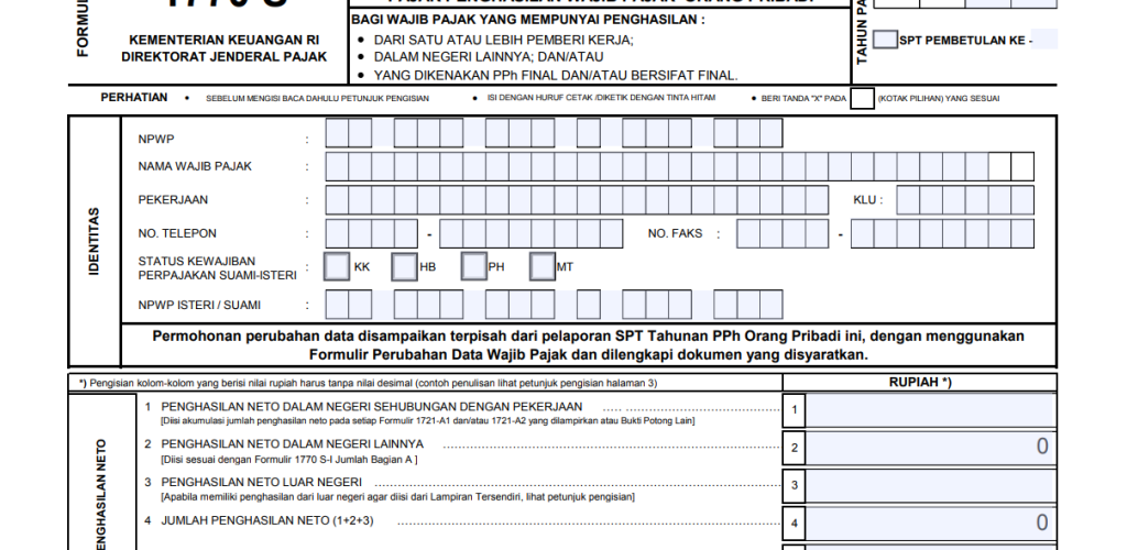 Jangan Salah Isi! Intip Perubahan Penting Pengisian SPT Tahunan PPh Sesuai PER-11/PJ/2025