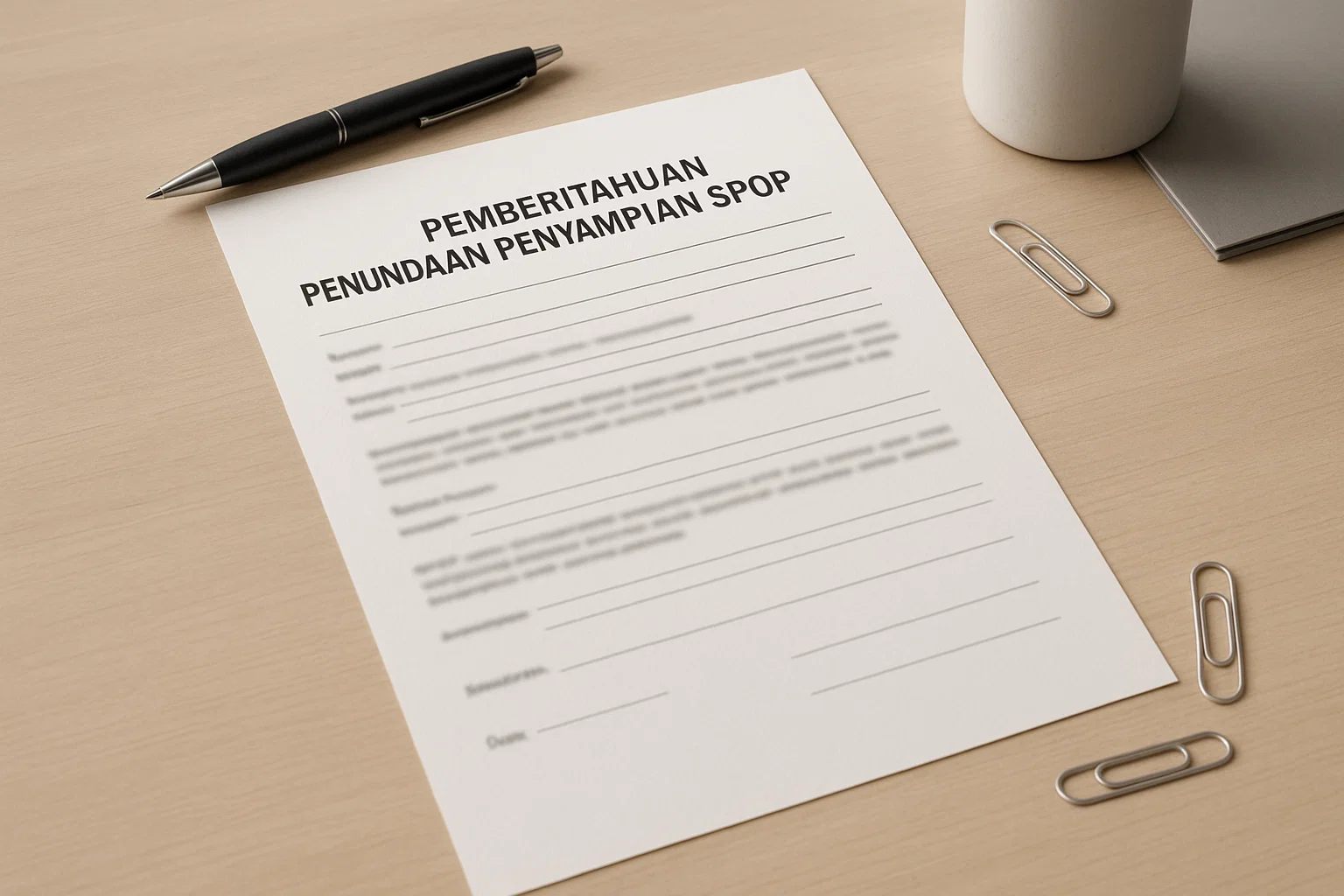 Pemberitahuan ini digunakan untuk melakukan penundaan penyampaian SPOP PBB untuk paling lama 7 (tujuh) hari. Penundaan ini harus diberitahukan kepada KPP terdaftar sebelum jangka waktu penyampaian SPOP berakhir.