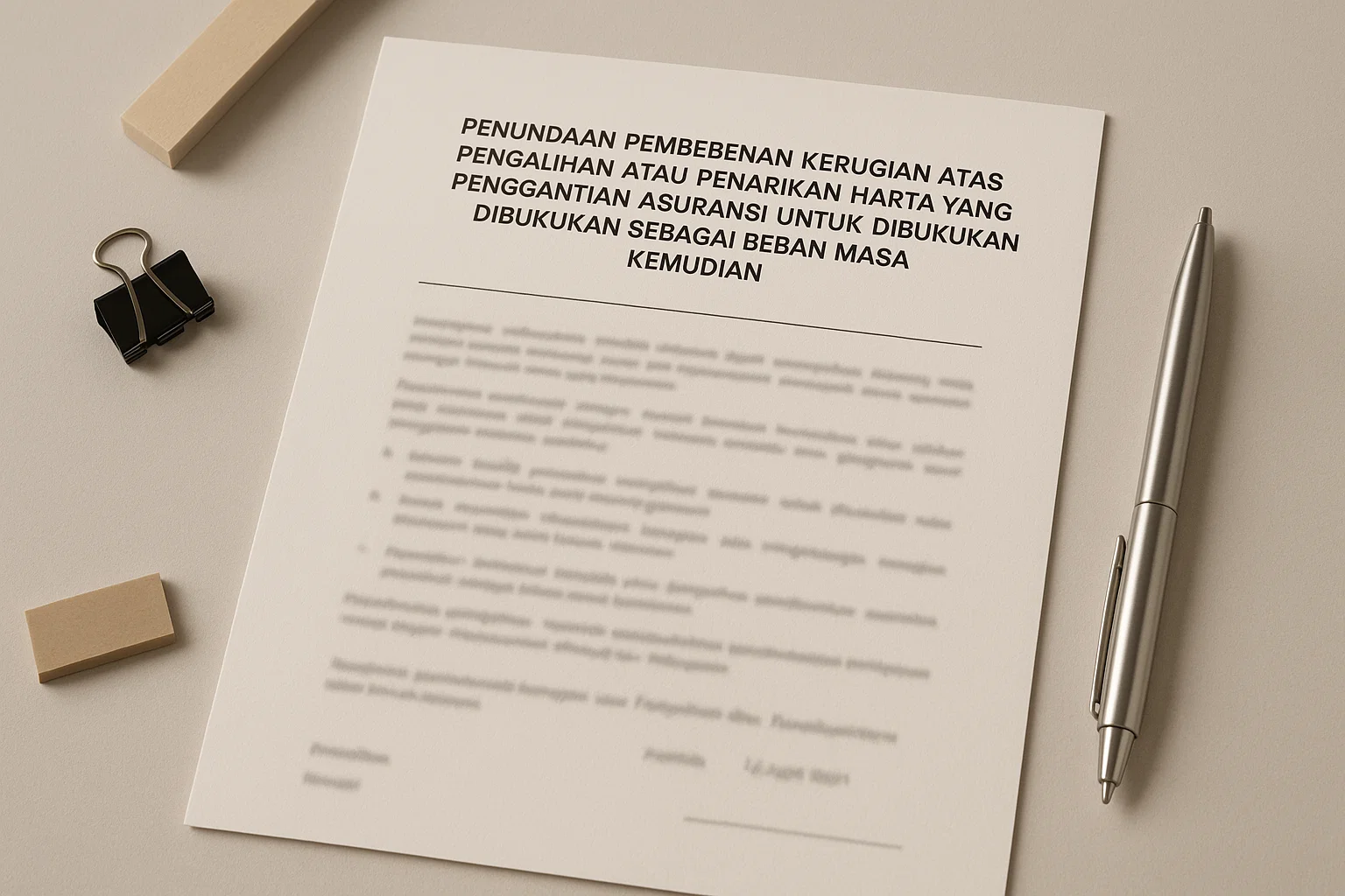 Permohonan ini diajukan apabila terjadi pengalihan atau penarikan harta yang mendapatkan penggantian asuransi yang akan diterima jumlahnya baru dapat diketahui dengan pasti di masa kemudian. Ketentuan Wajib Pajak telah menyampaikan SPT Tahunan untuk dua tahun pajak terakhir; dan/atau menyampaikan Surat Pemberitahuan Masa PPN untuk tiga masa pajak terakhir, tidak memiliki utang pajak, tidak sedang dalam proses pemeriksaan/penyidikan/bukper.
