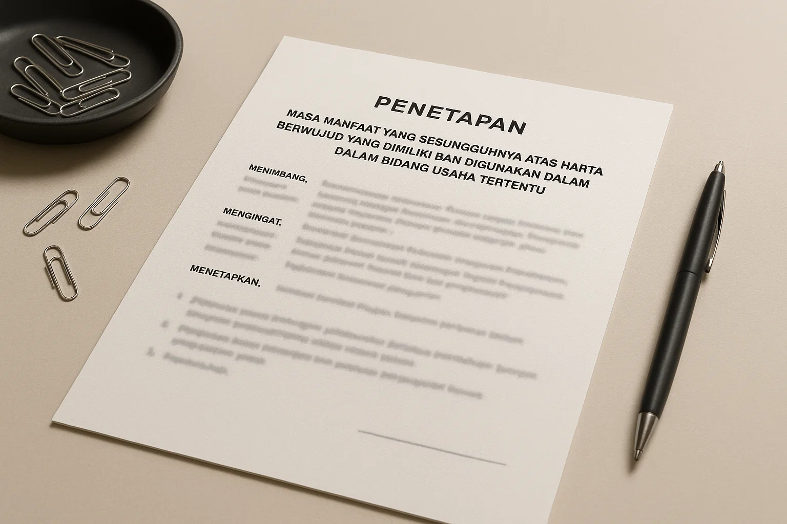 Permohonan ini diajukan dalam hal Wajib Pajak tidak menggunakan masa manfaat harta berwujud untuk Wajib Pajak yang bergerak dalam bidang usaha tertentu yang terdiri atas: bidang usaha kehutanan; bidang usaha perkebunan tanaman keras; dan bidang usaha peternakan.